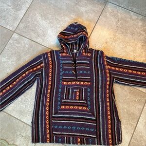 Multicolor Striped Baja Hoodie